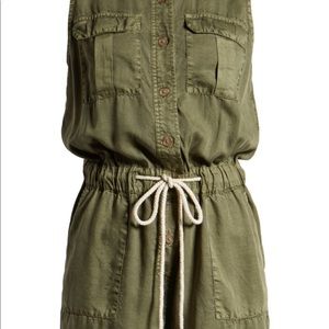 Utility Romper Olive Green